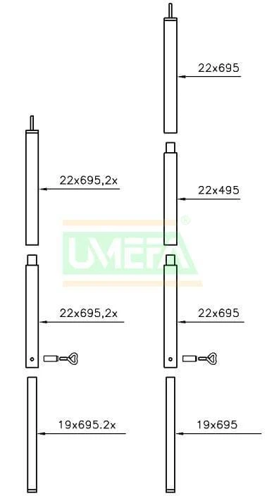 Campking Luifelstokkenset Sunsation Staal 1 Campking Luifelstokkenset Sunsation Staal