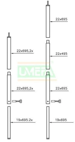 Campking Luifelstokkenset Sunsation Aluminium