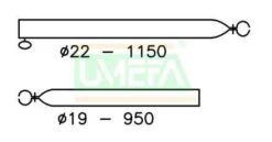 Campking Verandastang Staal
