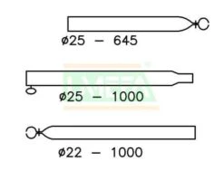 Campking Verandastang Staal