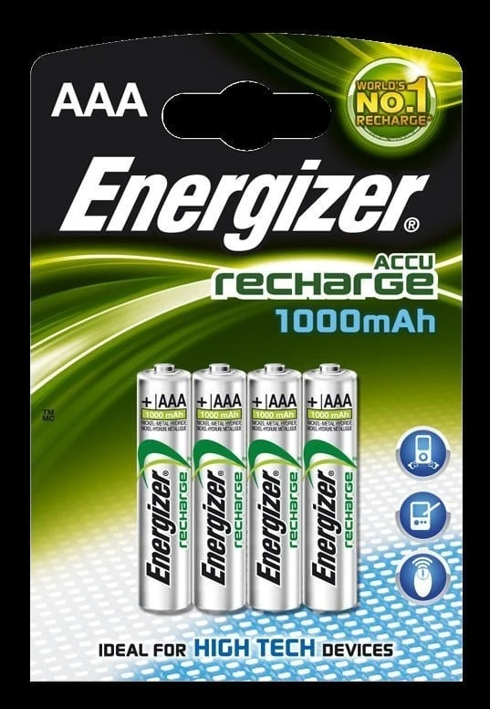 Energizer Oplaadbare Batterijen AAA 4 Stks 1 Energizer Oplaadbare Batterijen AAA 4 Stks