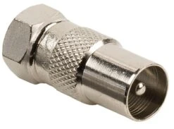 OCS Koppelstuk F-stekker Male > Coaxstekker Male