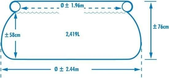 Intex Easy Set Pool 244 X 76 Cm Zwembad 3 Intex Easy Set Pool 244 X 76 Cm Zwembad - Afbeelding 3