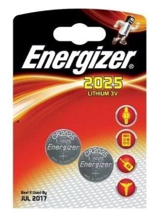 Energizer CR2025 Lithium Batterij 3V 1 Energizer CR2025 Lithium Batterij 3V