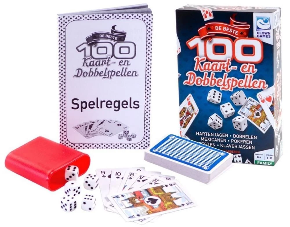 Clown 100 Kaart&Dobbel Spellen 2 Clown 100 Kaart&Dobbel Spellen - Afbeelding 2