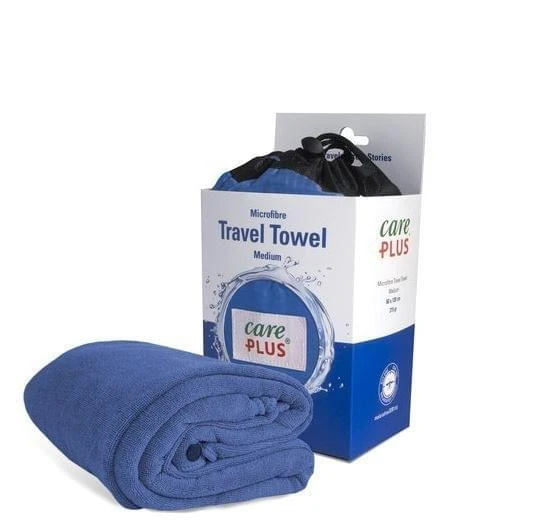 Care Plus Travel Towel Medium - Blauw 1 Care Plus Travel Towel Medium - Blauw