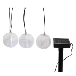 Lumineo LED Solar Rond Wit Lantaarn