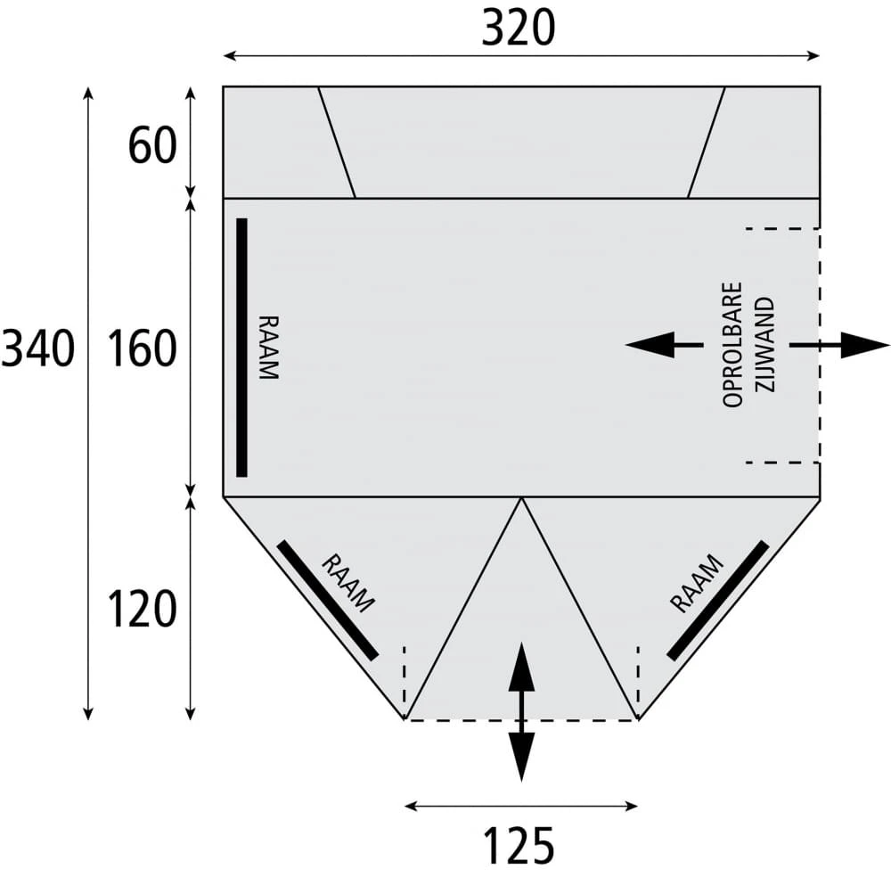 Bardani Touring Bustent Grijs 2 Bardani Touring Bustent Grijs - Afbeelding 2