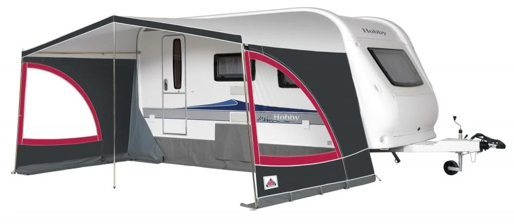 Dorema Panorama Caravanluifel Rood 1 Dorema Panorama Caravanluifel Rood