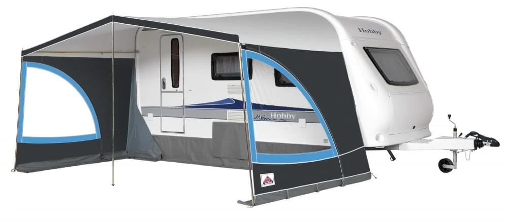 Dorema Panorama Caravanluifel Blauw 1 Dorema Panorama Caravanluifel Blauw