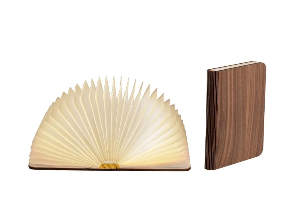 LEDR Boek Lamp Walnut Medium 1 LEDR Boek Lamp Walnut Medium