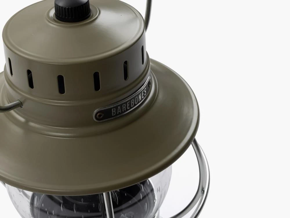 Barebones Railroad Lantern - Olive 2 Barebones Railroad Lantern - Olive - Afbeelding 2