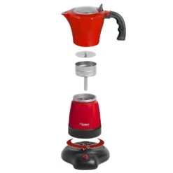 Bestron Elektrische Espressomaker Rood -Klean Kanteen Winkel 79586 bestron espresso apparaat 480w 300ml rood