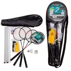 Sportx Badmintonset; 4 Rackets, Net En 3 Shuttles