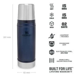 Stanley The Legendary Classic Bottle 0.47 L Blauw 6 Stanley The Legendary Classic Bottle 0.47 L Blauw -Klean Kanteen Winkel 81995 stanley the legendary classic bottle 0.47 l