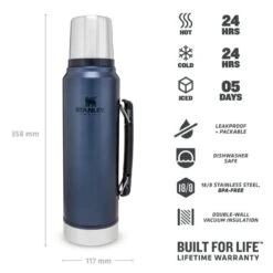 Stanley The Legendary Classic Bottle 1 L Blauw 6 Stanley The Legendary Classic Bottle 1 L Blauw -Klean Kanteen Winkel 82016 stanley the legendary classic bottle 1 l