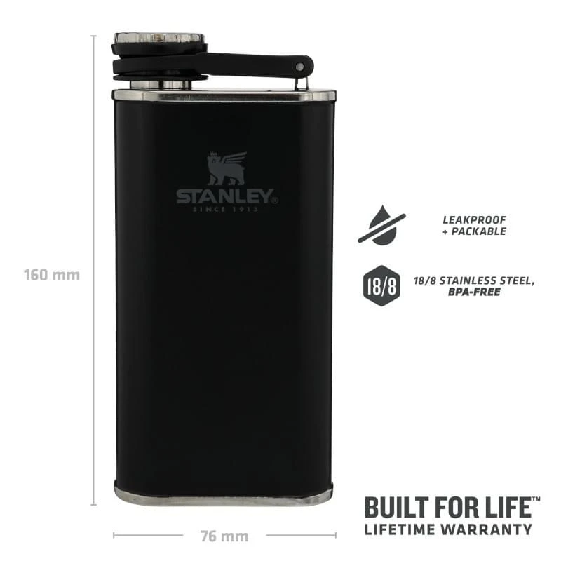 Stanley The Easy Fill Wide Mouth Flask 0,23L Zwart 3 Stanley The Easy Fill Wide Mouth Flask 0,23L Zwart - Afbeelding 3