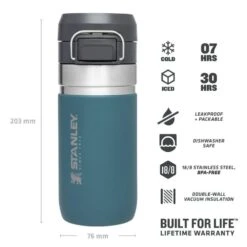 Stanley The Quick Flip Water Bottle 0,47L Blauw 8 Stanley The Quick Flip Water Bottle 0,47L Blauw -Klean Kanteen Winkel 82147 stanley the quick flipwater bottle 047l