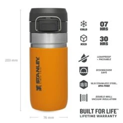 Stanley The Quick Flip Water Bottle 0,47L Geel 8 Stanley The Quick Flip Water Bottle 0,47L Geel -Klean Kanteen Winkel 82193 stanley the quick flip water bottle 047l