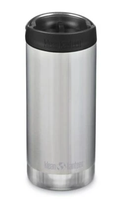 Klean Kanteen TKWide Isolatiefles 355 Ml Met Koffiedop Zilver
