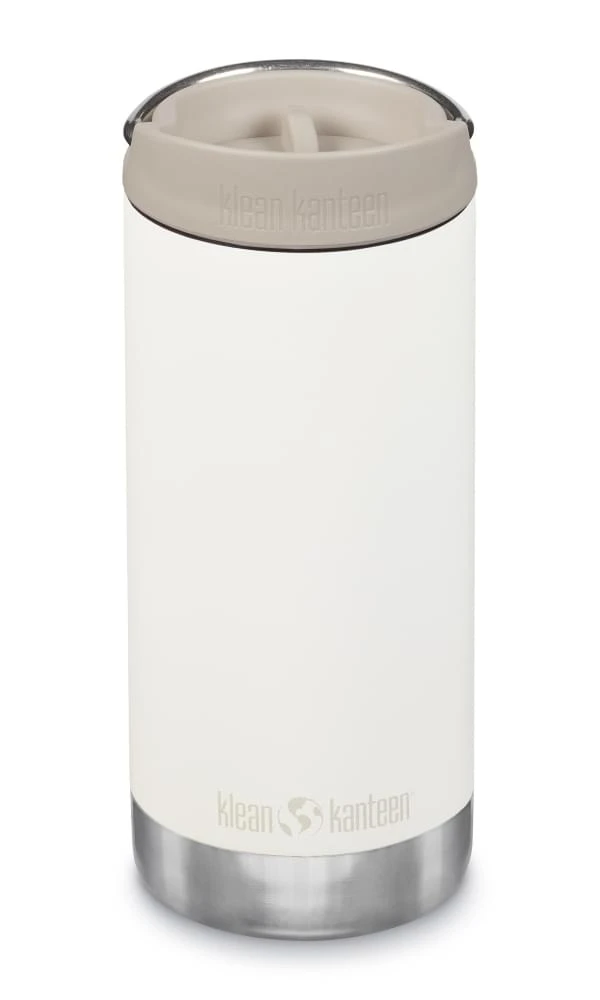 Klean Kanteen TKWide Isolatiefles 355 Ml Met Koffiedop Wit 1 Klean Kanteen TKWide Isolatiefles 355 Ml Met Koffiedop Wit