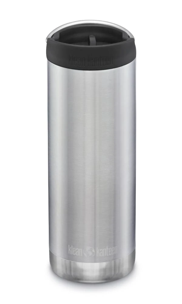Klean Kanteen TKWide Isolatiefles 473 Ml Met Koffiedop Zilver 1 Klean Kanteen TKWide Isolatiefles 473 Ml Met Koffiedop Zilver