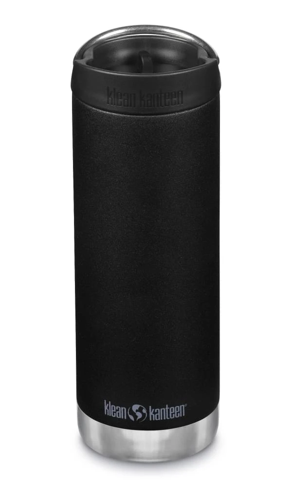Klean Kanteen TKWide Isolatiefles 473 Ml Met Koffiedop Zwart 1 Klean Kanteen TKWide Isolatiefles 473 Ml Met Koffiedop Zwart