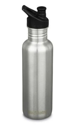 Klean Kanteen Classic Drinkfles Met Sportdop 800 Ml Zilver