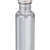 Klean Kanteen Reflect Drinkfles Met Bamboedop 540 Ml Zilver