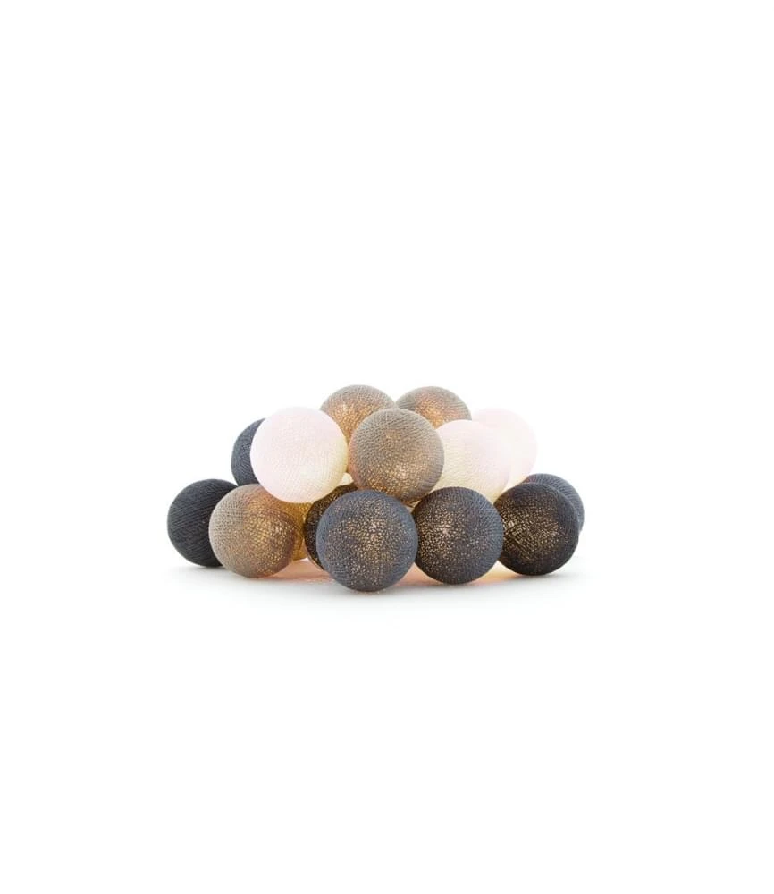 Cotton Ball Lights Outdoor Glamping Starter Kit Grijs 2 Cotton Ball Lights Outdoor Glamping Starter Kit Grijs - Afbeelding 2