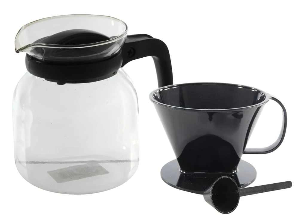 ML Glazen Koffiepot Met Filter En Maatschepje 1 ML Glazen Koffiepot Met Filter En Maatschepje