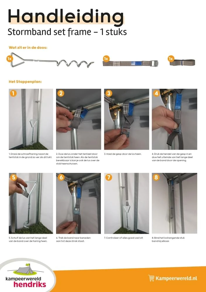 Hendriks Stormband Set Frame 1x 5 Hendriks Stormband Set Frame 1x - Afbeelding 5