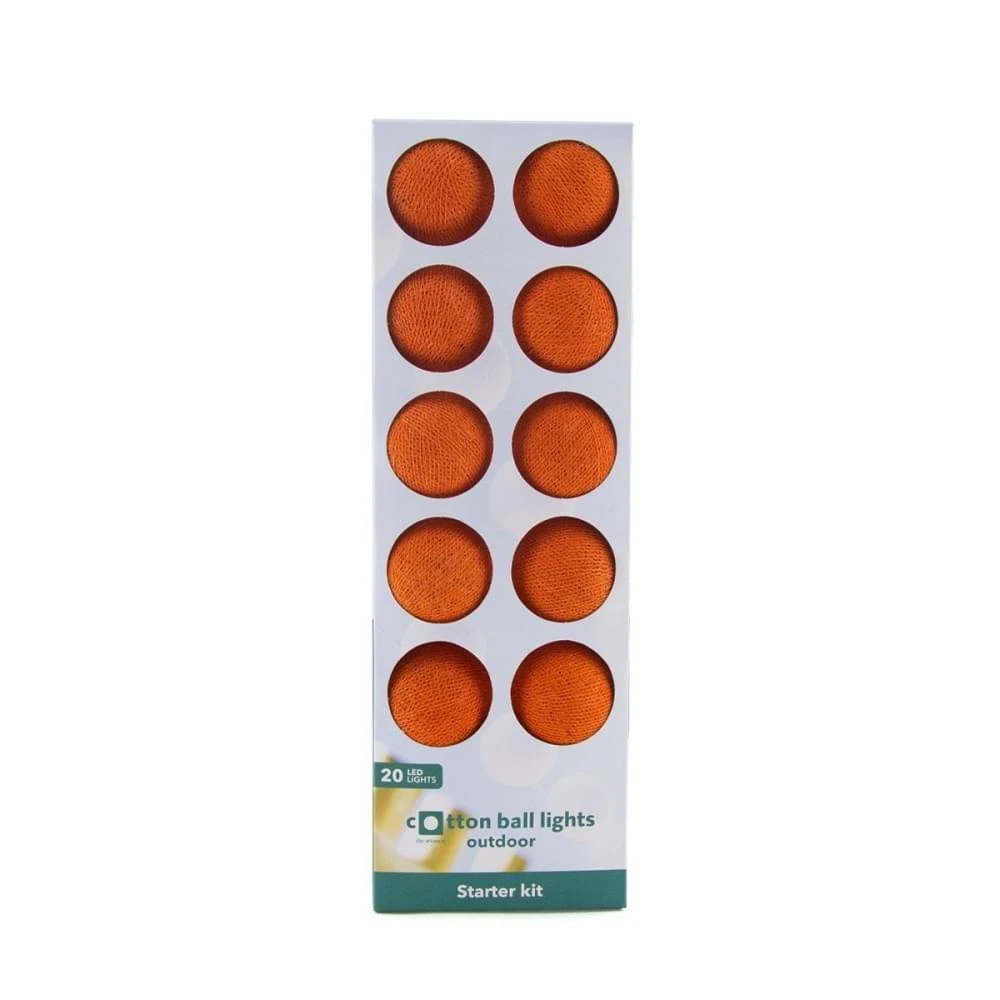 Cotton Ball Lights Outdoor Lichtslinger Dutch Orange Starter Kit 3 Cotton Ball Lights Outdoor Lichtslinger Dutch Orange Starter Kit - Afbeelding 3